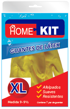 Guantes de látex reforzados, talle "XL"